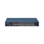 Switch PoE+ / No Administrable / 24 Puertos 10/100 Mbps PoE+ / 1 Puerto Gigabit / PoE hasta 250 metros / 230 W