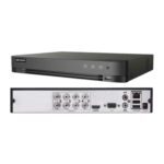 DVR 1080P Lite Pentahibrido / 8 Canales TURBOHD + 2 Canales IP / H.264+ / 1 Bahía de Disco Duro / Audio por Coaxitron