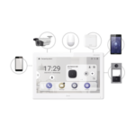 Monitor Touch IP / WiFi / ANDROID 7" / Integración con Videoporteros IP, CCTV, Panel de Alarma AXPRO y Biométricos de Acceso / CENTRO DE ADMINISTRACIÓN / Vídeo en Vivo / PoE Estándar / Apertura Remota