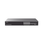 Switch Capa 3 Gigabit PoE+ Administrable / 8 puertos 10/100/1000 Mbps + 2 Puertos SFP+ 10G Uplink / Hasta 360W / Compatible con GWN Cloud.