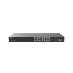 Switch Capa 3 Gigabit PoE+ Administrable / 16 puertos 10/100/1000 Mbps + 4 Puertos SFP+ 10G Uplink / Hasta 240W / Compatible con GWN Cloud.