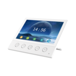 Monitor IP/SIP para interior, Wi-Fi, pantalla táctil de 7", audio de 2 vías, PoE, 8 interfaces de entrada de alarma.