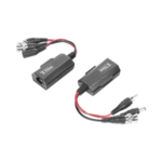 Kit de transceptores activos, envía alimentación 12V/24VCD/AC, video y audio a una distancia de hasta 150 m en 4K para aplicaciones de video por UTP Cat 5e / 6 en alta definición.