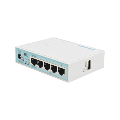 Router Gigabit MikroTik hEX RB750Gr3 de 5 puertos Ethernet